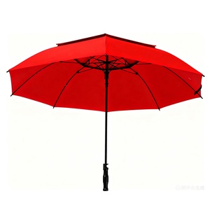 Nuevo Paraguas Deportivo de Golf Semiautomático Grande, Resistente al Viento, Protección Solar UV, con Tela Pongee, Diseño de Toldo Integrado - Product Image 4