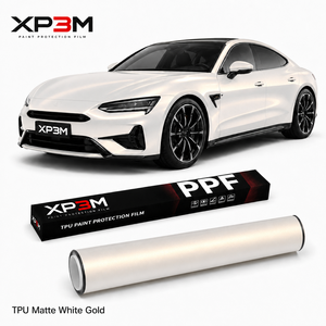 ฟิล์มใสกันรอยรถยนต์ XP3M สีขาวด้าน/ทองด้าน/ซาติน TPU  ความหนา 7.5 มิล  ซ่อมแซมตัวเองได้ ป้องกันรอยขีดข่วน ป้องกันสีเหลือง ขนาด 1.52x15 เมตร - Product Image 1