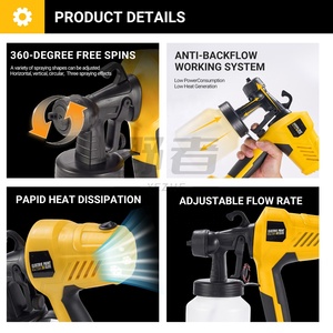 <span class=keywords><strong>Pistola</strong></span> <span class=keywords><strong>de</strong></span> Pintura Eléctrica Profesional HVLP <span class=keywords><strong>de</strong></span> 400W, 4 Boquillas, 3 Patrones, <span class=keywords><strong>para</strong></span> <span class=keywords><strong>Pintar</strong></span> Autos, Muebles, <span class=keywords><strong>Puertas</strong></span> Metálicas, Capacidad <span class=keywords><strong>de</strong></span> 800ml, Bricolaje - Product Image 3
