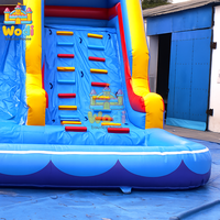 Parque Acuático Inflable con Rociadores, para Piscina Comunitaria y Campamento de Verano
