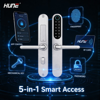 Système de contrôle d'accès intelligent NFC par empreinte digitale, mot de passe extérieur, clé numérique, carte RFID, cloud et contrôle par application