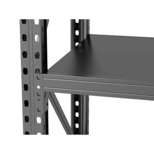 DB 63in Heavy Duty Industrial <b>Shelving</b> <b>Rack</b> 3-Tier Steel Unit 51.2"W*23.6"D*47.3"H Black Adjustable - Product Image 6