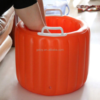 Party Drink Blow Up Football Citrouille Glacière Poignées Seau À Glace Gonflable pour Game Day Pique-Nique Bière