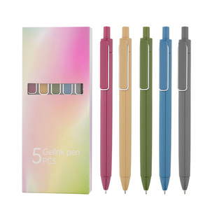 Stylo en gel en plastique souple recouvert de caoutchouc personnalisé avec logo, impression OEM, vente en gros, clic, pression - Product Image 6