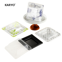 KARYO 3122 Boîte d'emballage personnalisée OEM ODM Boîte d'emballage de sushi de haute qualité Plateau en plastique jetable avec couvercle