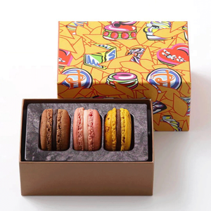 Boîte d'emballage en papier de luxe personnalisée pour <span class=keywords><strong>chocolat</strong></span> cookie macaron boîte cadeau de stockage macaron - Product Image 1