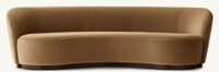 Canapé en velours personnalisé Disen Furnituure Indoor Copenhagen, configurations multiples, meubles de salon en tissu