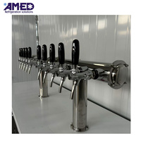 Distributeur de bière Kegerator 620L, grande capacité, commercial, avec réfrigération R290 pour 12 fûts américains
