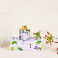 Diffuseur d'huiles essentielles parfumées pour la maison, flacon en verre 50 ml, parfum fruité tendance, pour ensembles de diffuseurs à bâtonnets