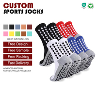 Chaussettes de football pour hommes pour le football et le baseball Coussinets antidérapants tricotés Logo du corps pour la saison d'automne