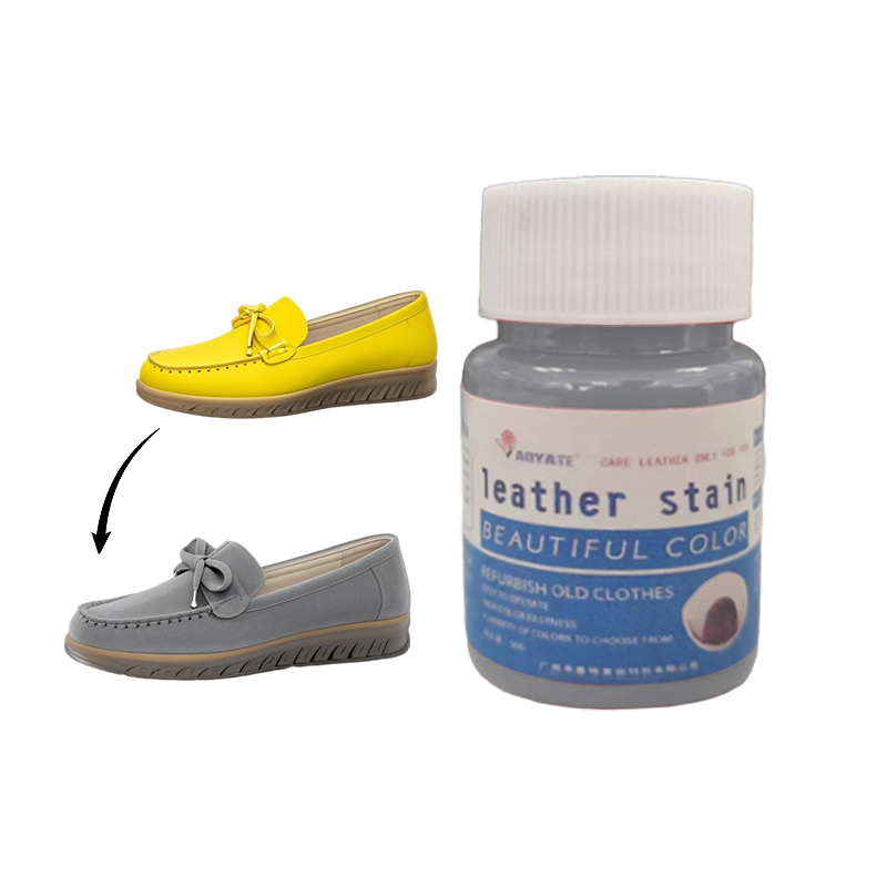 Leather Shoe Dye Premium Leather Colorant for Shoes Bags Grey 30ml