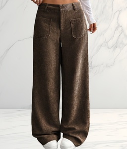 Pantaloni in <span class=keywords><strong>Velluto</strong></span> <span class=keywords><strong>a</strong></span> <span class=keywords><strong>Coste</strong></span> da <span class=keywords><strong>Donna</strong></span>, Nuovi per l'Autunno, Casual e alla Moda, Vestibilità Slim - Product Image 5