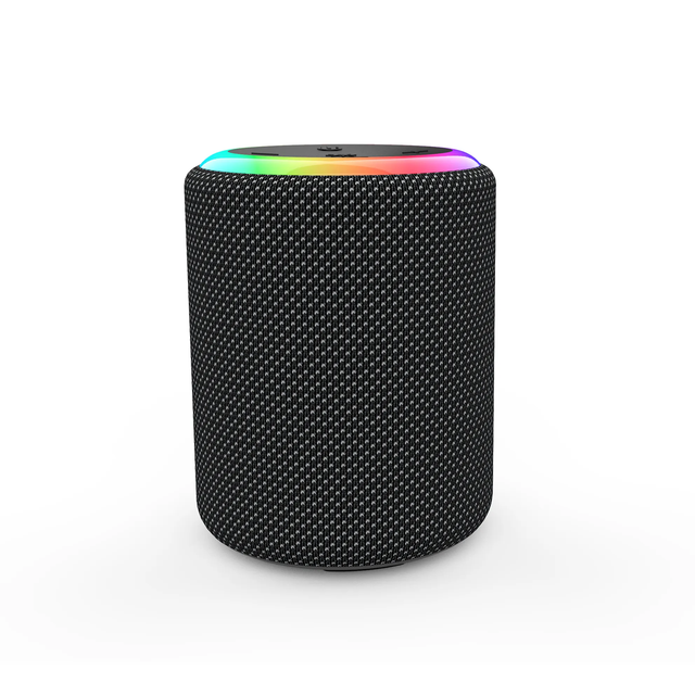 USB-C Rechargeable Waterproof Portable Black Bluetooth Speaker for Party and Outdoor