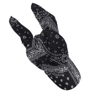 נשים מגוון רחב הדפסה פייזלי בנדנה ראש צעיף כובע קיץ מתקפל אנטי-v גולף כובע שמש - Product Image 3