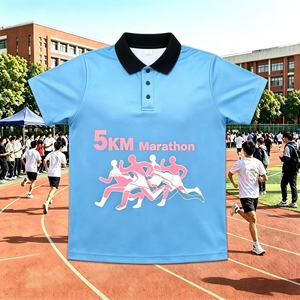 Camisetas de Running para Maratón al por Mayor, Camisetas Publicitarias con Impresión 3D, Camisetas de Poliéster con Logotipo Personalizado, Camisetas Blancas para Sublimación - Product Image 1