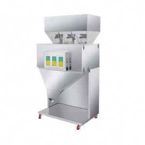 Máquina de envasado y sellado de bolsas de especias y alimentos en polvo con cabezales múltiples, llenado cuantitativo, operada por pedal, multifunción - Product Image 1