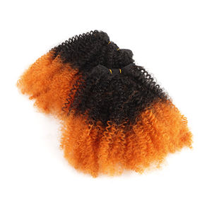 Лидер продаж, доступная упаковка для волос, афро-кудрявые синтетические волосы для наращивания, синтетические волосы с застежкой на продажу - Product Image 5