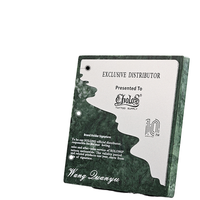Nouveau design Vente en gros en usine Panneau aluminium-plastique personnalisé Plaque en marbre Impression UV Trophée en marbre Société Cadeau souvenir annuel