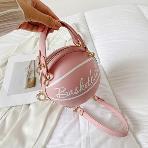 Bolsa Redonda Personalizada para Mulheres, Nova Bolsa de Ombro com Cadeado para Outono e Inverno 2025, Bolsa de Basquete e Futebol - Product Image 6