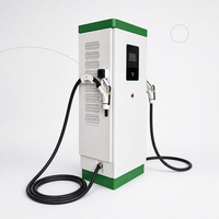 Station de recharge rapide pour véhicules électriques 160 kW, chargeur DC sur pied, double pistolet, extérieur IP55, carte RFID, haute efficacité, refroidissement par air