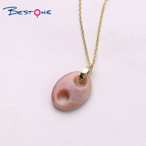 Bpiedra Natural colorida para mujer, piedra ovalada, joyería de cuarzo, colgante de piedras preciosas para mujer, gran oferta - Product Image 4