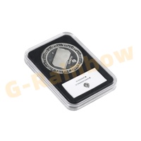 Self Lock NGC PCGS Grade Collection Box Porte-monnaie sur mesure Eva Inner Graded Coin Dalle Display Storage Case avec étiquette Position