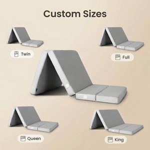 Colchón Plegable Portátil y Resistente con Funda <span class=keywords><strong>de</strong></span> Tela Tejida, <span class=keywords><strong>Colchoneta</strong></span> Transpirable para Viajes, Escuela y Hospital - Product Image 6