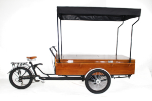 Bicicleta de Café de Acero Inoxidable CE Cafe de 3 Ruedas con Capacidad de Carga Superior a 350 kg, Caja de Carga de 1900x900x300 mm, 500 W para Servicio de Alimentos - Product Image 3