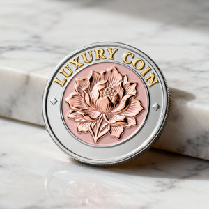 Kişiselleştirilmiş özel tasarım Metal yuvarlak meydan sikke 3D Metal alaşım boş altın oyuk hatıra süblimasyon Challenger sikke - Product Image 2