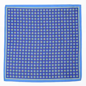 Chinese Factory Wholesale Low Price Men's Business Handkerchief Custom Logo 100% Silk Pocket Square