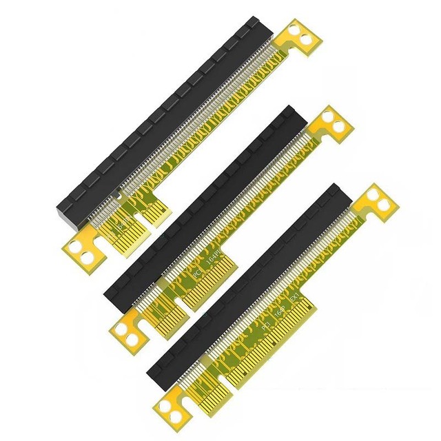 PCI Express 1X to 16X Internal Riser Card Adapter PCIEX16 X1 Extender Converter Connector Male Female Desktop