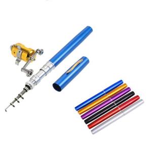 Ensemble canne à pêche et moulinet télescopique de 8 pouces <span class=keywords><strong>extensible</strong></span> jusqu'à 38 pouces, kit de canne à pêche miniature de poche de qualité supérieure, canne à pêche télescopique - Product Image 2