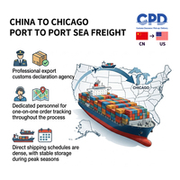 Ligne de transport maritime FCL Chine-Chicago, services d'expédition maritime