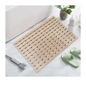 Hot Sale Transparent Grey 40X16Inch Bath Mat Non-slip Shower Bathroom Mat