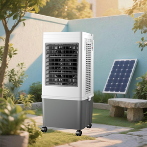 พลังงานแสงอาทิตย์ ac/ DC12v ชาร์จได้เครื่องปรับอากาศเย็นแบบพกพาระเหยน้ำพัดลมระบายความร้อนสำหรับห้องที่ใช้ในบ้าน - Product Image 6