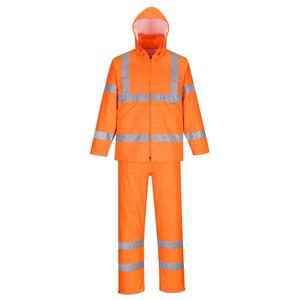 PORTWEST - H448ORRM High visibility <b>orange</b> packaway rainsuit - EAN 5036108352869 <b>HI</b>-<b>VIS</b> WORKWEAR - Product Image 1