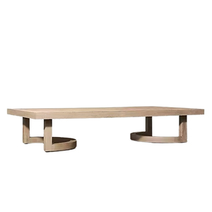 Ensemble de canapés d'extérieur modernes en teck vieilli, plusieurs designs, pour jardin, cour, hôtel, villa - Product Image 5