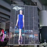 Nouvel écran LED transparent P3.91 P7.82 pour intérieur, mur vidéo pour fenêtre en verre, panneau LED de scène, affichage numérique