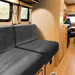 Housse de chaise de canapé, housses de <span class=keywords><strong>coussin</strong></span> RV Dinette avec velours extensible à nouer, housse de <span class=keywords><strong>coussin</strong></span> de camping-car pour banc de voiture RV Camper - Product Image 1