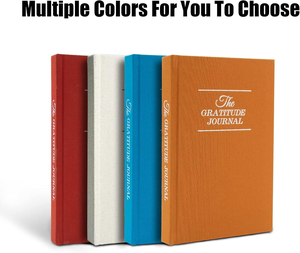 สมุดบันทึกความกตัญญู ปกผ้าลินิน สมุดบันทึกแบบสั่งทำจากโรงงาน พิมพ์ปกแข็งผ้าลินิน สมุดโน้ตปรับแต่งได้ - Product Image 1