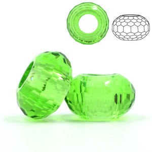 Cuentas espaciadoras de vidrio facetado Zhubi 8X14mm <span class=keywords><strong>para</strong></span> la fabricación de joyas, cuentas sueltas de cristal Rondelle planas <span class=keywords><strong>para</strong></span> pulsera, accesorios DIY - Product Image 3