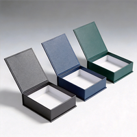 Boîte en carton rigide gris texturé de luxe sur mesure avec insert, pour emballage de cosmétiques, soins de la peau, cadeaux et flacons de parfum, avec couvercle à charnière