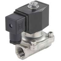Vanne Solénoïde DNOVA Acier Inoxydable AISI 304/1.4301 FKM DN15-25 10bar 24V NC -5+80 ° C