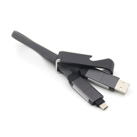 Nouveau Décapsuleur 4-en-1 2026 à succès avec Câble de Charge Rapide 3A 60W Connecteurs Type-C/USB-A pour Transfert de Données Durable sur Téléphone Mobile