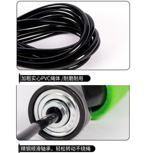 Corde à sauter avec poignées en éponge, 2,8 m, équipement de fitness durable pour l'exercice et le remodelage corporel, unisexe, bleu classique - Product Image 3