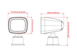 Genuine Boat <b>Yacht</b> LED Search Light with Marine Wi-Fi Control Plastic P Material - Product Image 6