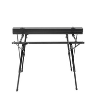Table d'extérieur pliable en aluminium Offre Spéciale jambe réglable conception de rouleau d'oeufs de style café sac de rangement étanche moderne pour les pique-niques