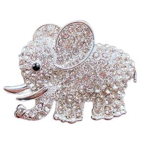 Silver <b>Car</b> <b>Aromatherapy</b> Vent Clip Elephant Rhinestone Long Lasting Gel Air Conditioner Diffuser Air <b>Fresheners</b> Perfume for <b>Car</b> - Product Image 1