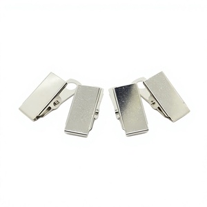 YIWANG venta al por mayor 12x23x31MM Metal plata tarjeta Clips titular insignia ID Clip - Product Image 2