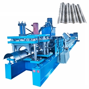 Electric Hydraulic Automatic Metal Roof Panel Round V Shaped ridge Cap Machine for Construction - Product Image 1